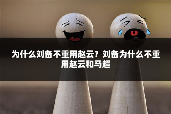 为什么刘备不重用赵云?刘备为什么不重用赵云和马超
