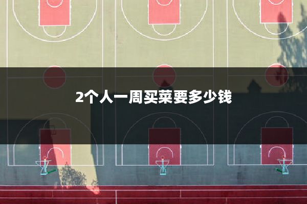 2个人一周买菜要多少钱