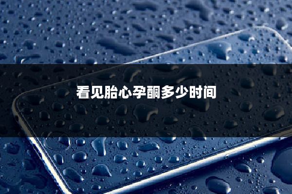 看见胎心孕酮多少时间