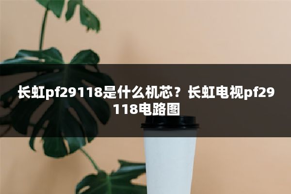 长虹pf29118是什么机芯？长虹电视pf29118电路图