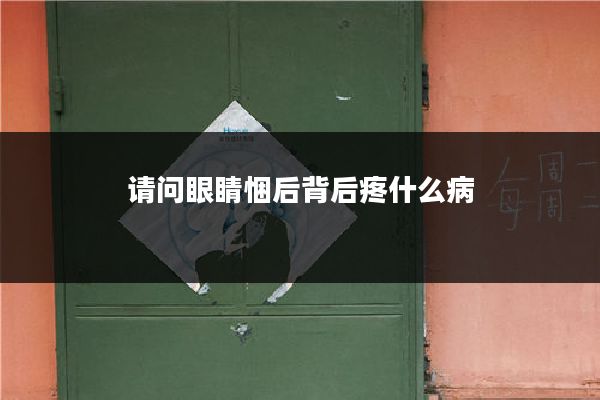 请问眼睛悃后背后疼什么病