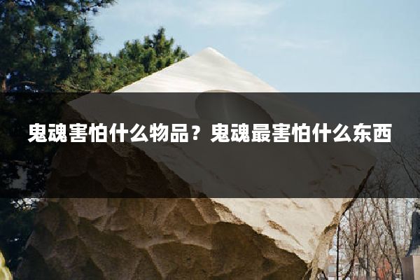 鬼魂害怕什么物品?鬼魂最害怕什么东西