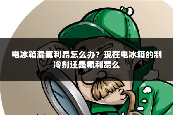 电冰箱漏氟利昂怎么办?现在电冰箱的制冷剂还是氟利昂么