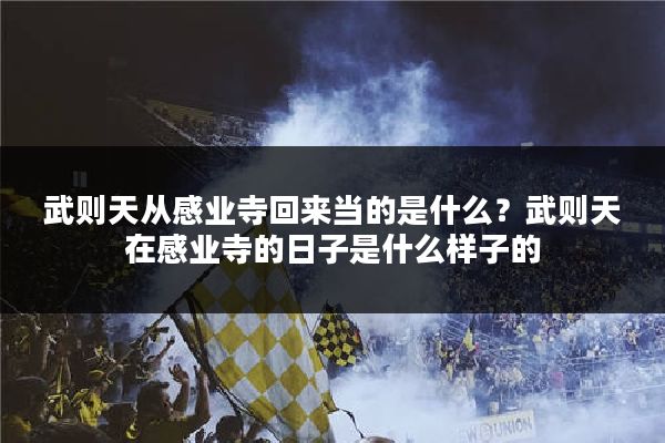 武则天从感业寺回来当的是什么？武则天在感业寺的日子是什么样子的