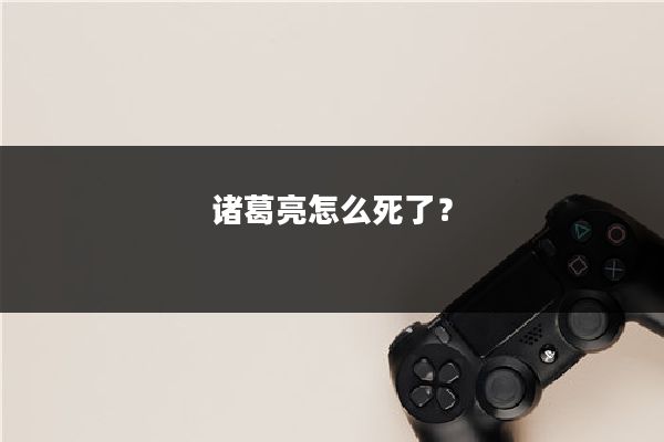诸葛亮怎么死了？