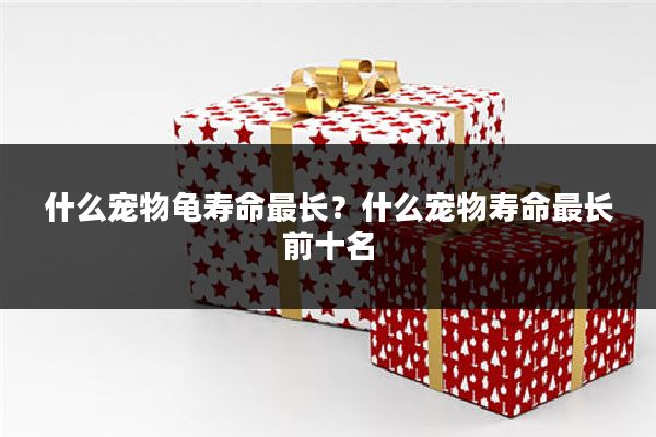 什么宠物龟寿命最长？什么宠物寿命最长前十名