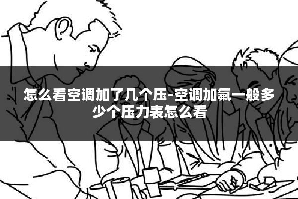 怎么看空调加了几个压-空调加氟一般多少个压力表怎么看