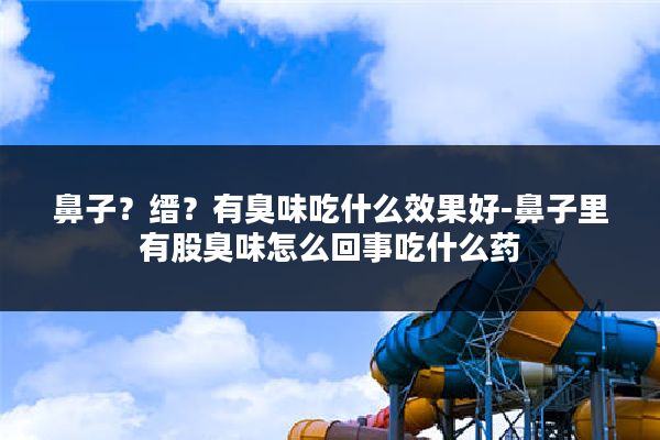 鼻子?缙?有臭味吃什么效果好-鼻子里有股臭味怎么回事吃什么药
