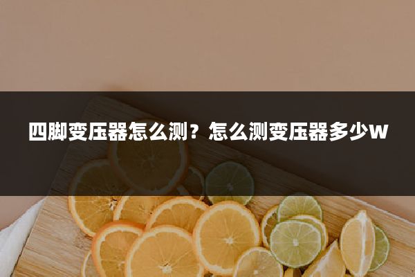 四脚变压器怎么测?怎么测变压器多少W