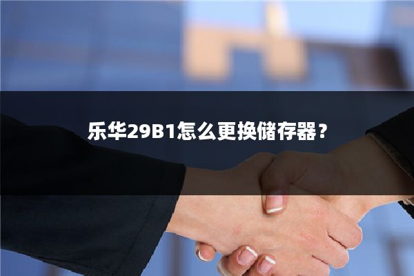 乐华29B1怎么更换储存器?
