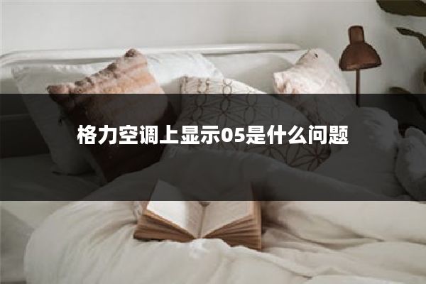 格力空调上显示05是什么问题