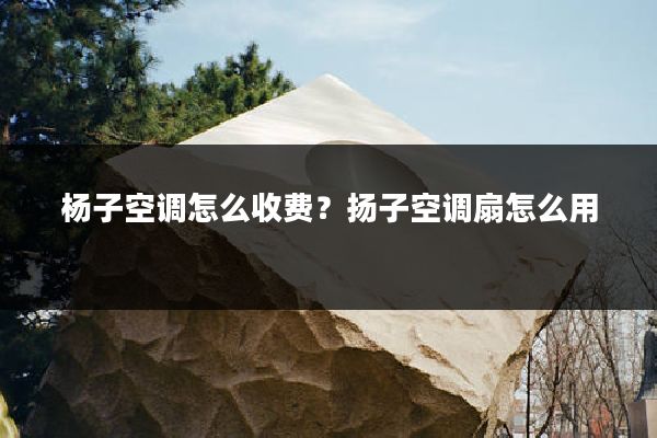 杨子空调怎么收费?扬子空调扇怎么用