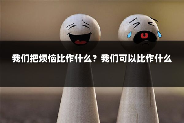 我们把烦恼比作什么？我们可以比作什么