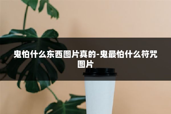鬼怕什么东西图片真的-鬼最怕什么符咒图片