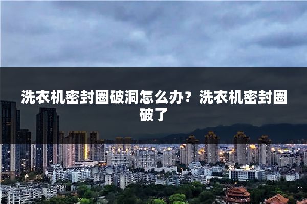 洗衣机密封圈破洞怎么办？洗衣机密封圈破了