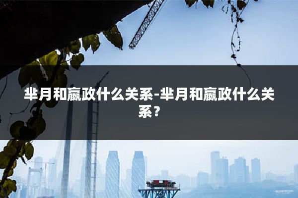 芈月和嬴政什么关系-芈月和嬴政什么关系?