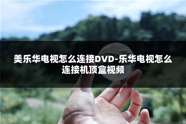 美乐华电视怎么连接DVD-乐华电视怎么连接机顶盒视频