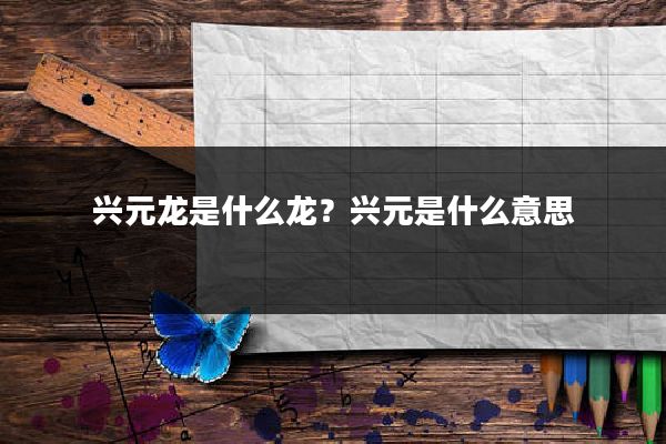 兴元龙是什么龙？兴元是什么意思