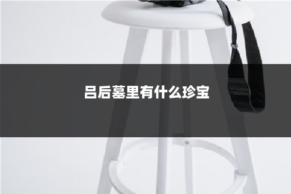 吕后墓里有什么珍宝