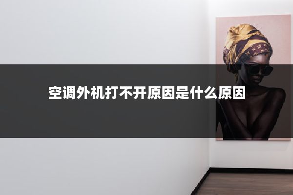 空调外机打不开原因是什么原因