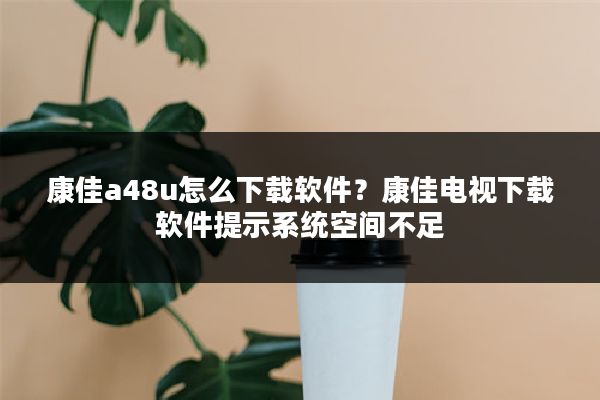 康佳a48u怎么下载软件?康佳电视下载软件提示系统空间不足