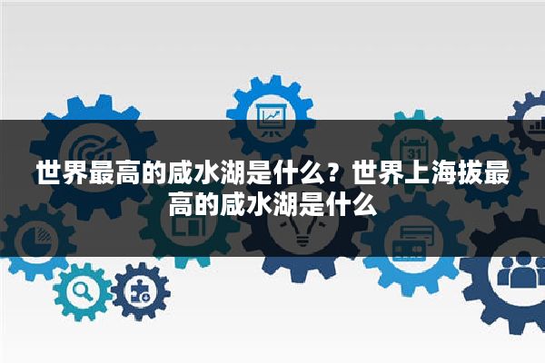 世界最高的咸水湖是什么？世界上海拔最高的咸水湖是什么