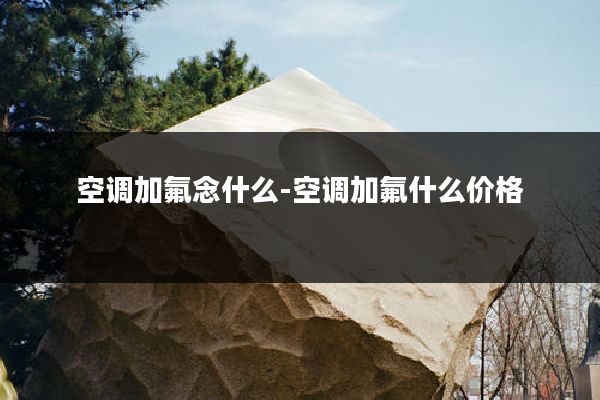 空调加氟念什么-空调加氟什么价格