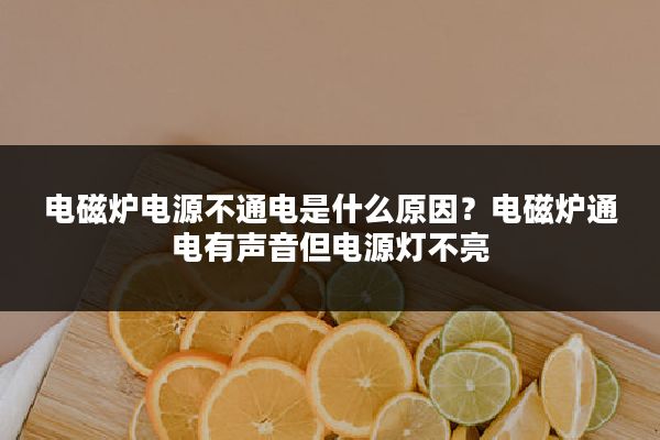 电磁炉电源不通电是什么原因?电磁炉通电有声音但电源灯不亮