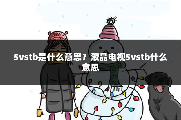 5vstb是什么意思?液晶电视5vstb什么意思