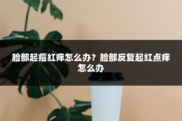脸部起痘红痒怎么办?脸部反复起红点痒怎么办
