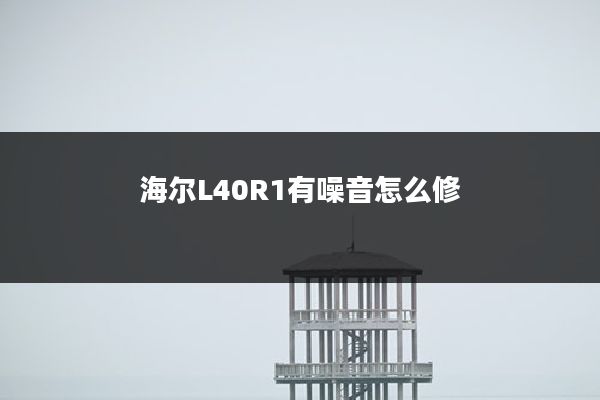 海尔L40R1有噪音怎么修