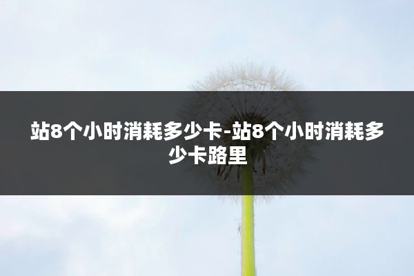 站8个小时消耗多少卡-站8个小时消耗多少卡路里