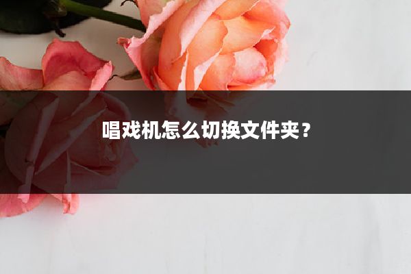 唱戏机怎么切换文件夹?