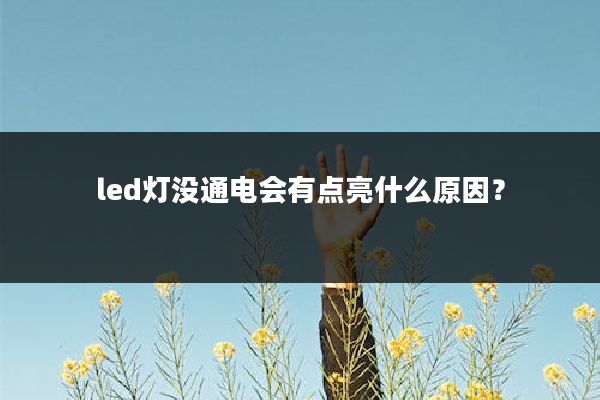 led灯没通电会有点亮什么原因?