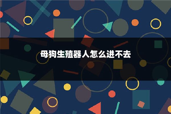 母狗生殖器人怎么进不去