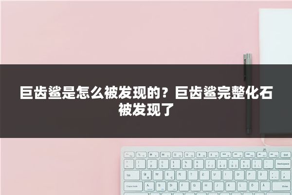 巨齿鲨是怎么被发现的?巨齿鲨完整化石被发现了