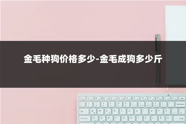 金毛种狗价格多少-金毛成狗多少斤