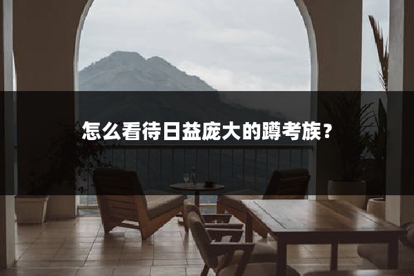 怎么看待日益庞大的蹲考族？