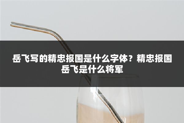岳飞写的精忠报国是什么字体？精忠报国岳飞是什么将军