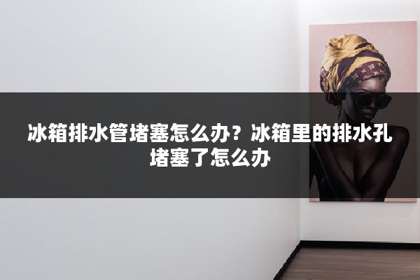 冰箱排水管堵塞怎么办？冰箱里的排水孔堵塞了怎么办