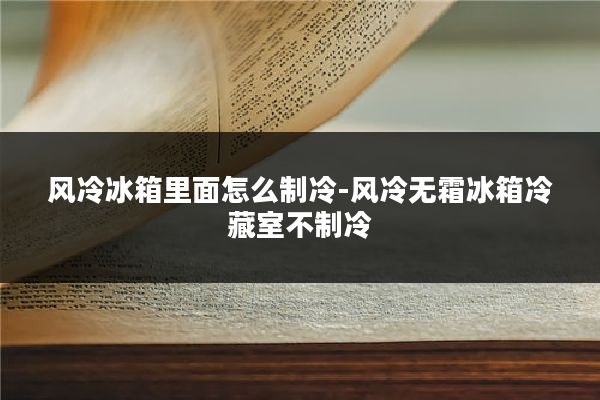 风冷冰箱里面怎么制冷-风冷无霜冰箱冷藏室不制冷