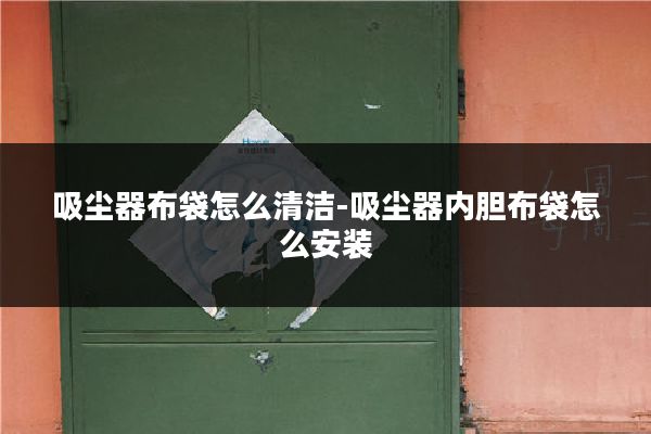 吸尘器布袋怎么清洁-吸尘器内胆布袋怎么安装