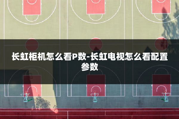 长虹柜机怎么看P数-长虹电视怎么看配置参数