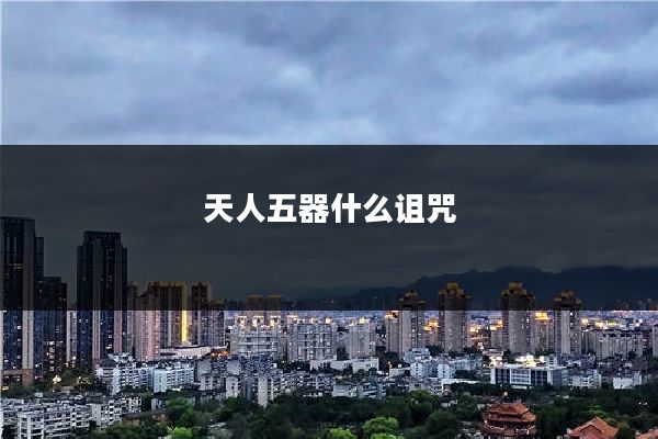 天人五器什么诅咒