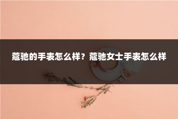 蔻驰的手表怎么样？蔻驰女士手表怎么样