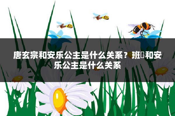 唐玄宗和安乐公主是什么关系？班婳和安乐公主是什么关系