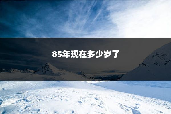 85年现在多少岁了