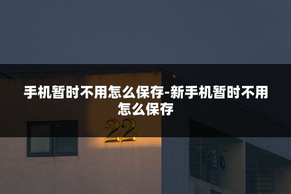 手机暂时不用怎么保存-新手机暂时不用怎么保存